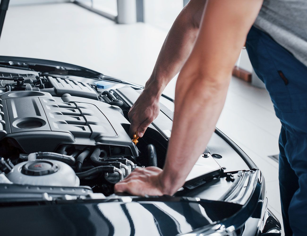 Reparatur am Motor